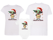 Zestaw świąteczny 2 x koszulka + body I belive in Santa (1)